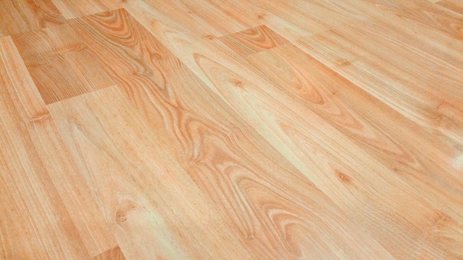 Modern vinyl and laminate flooring in a commercial interior