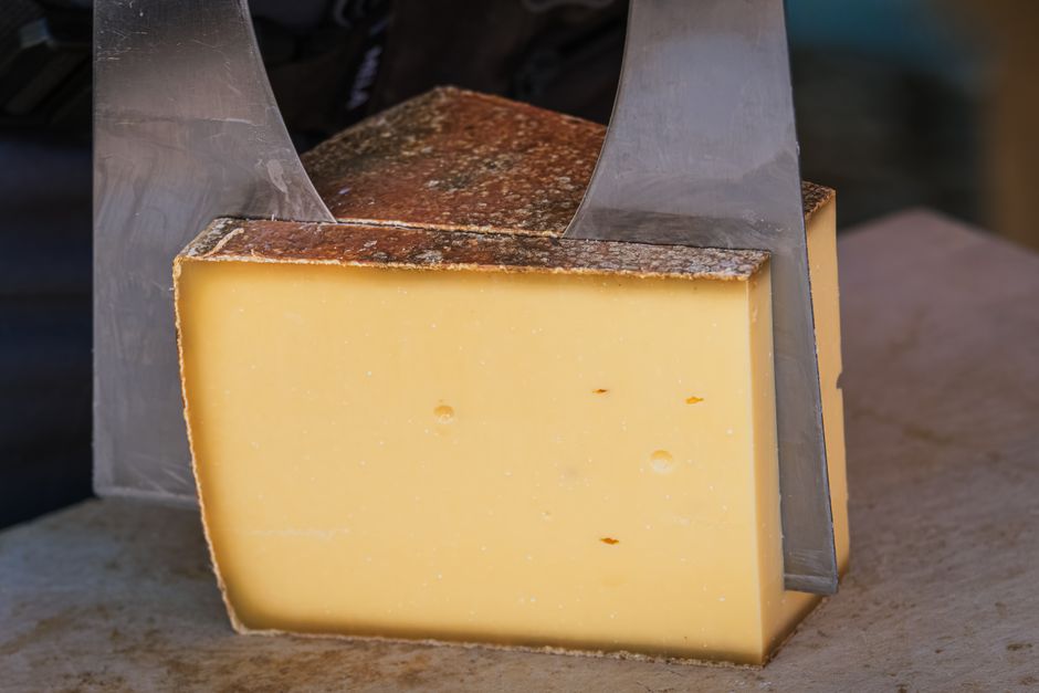 Variety of international cheeses and caviar
