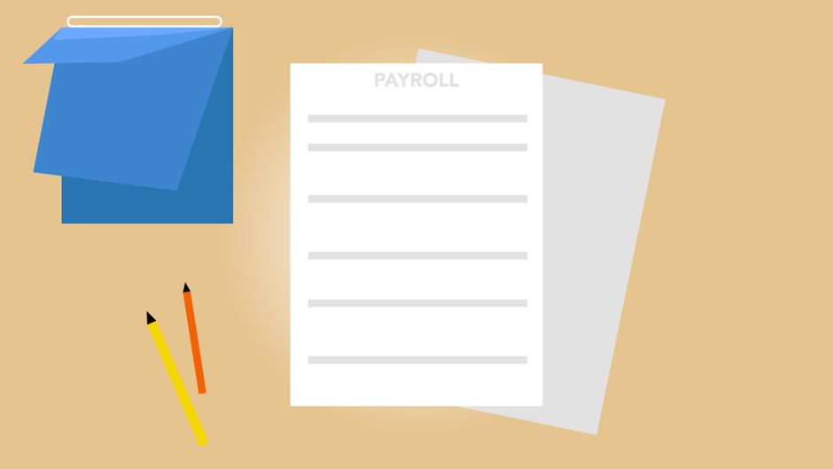 Payroll processing paperwork