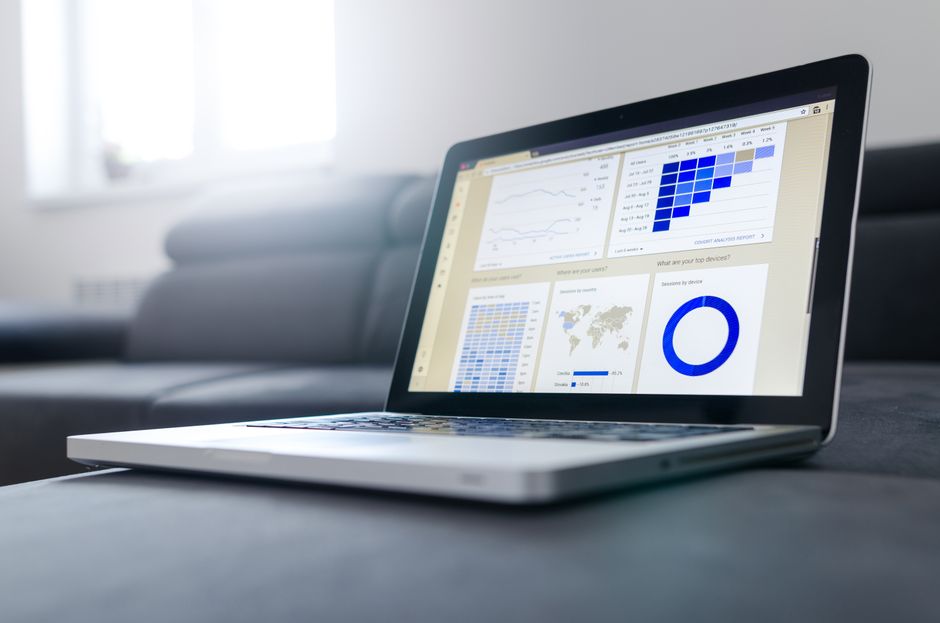 Business analytics dashboard