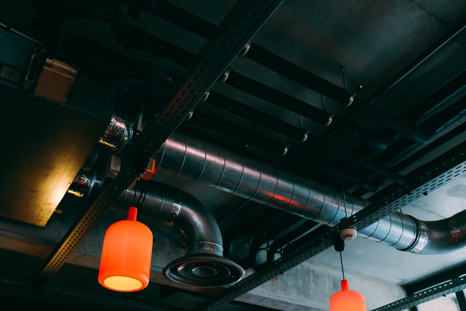 Air duct cleaning inside a home