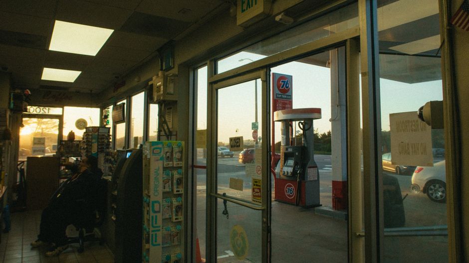 Interior of a convenience store located at a gas station