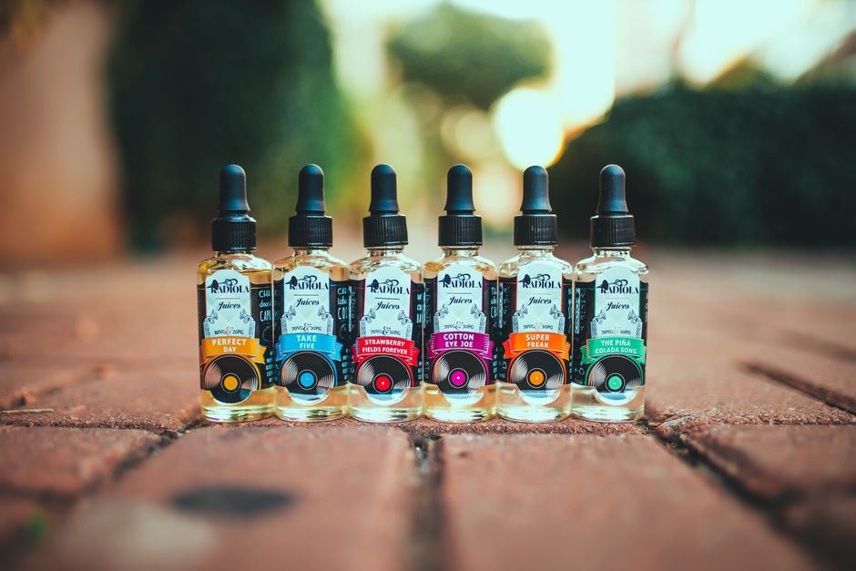 Premium e-liquids in various flavors