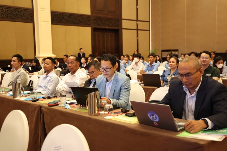 Church leaders gathering at a community meeting in Cambodia