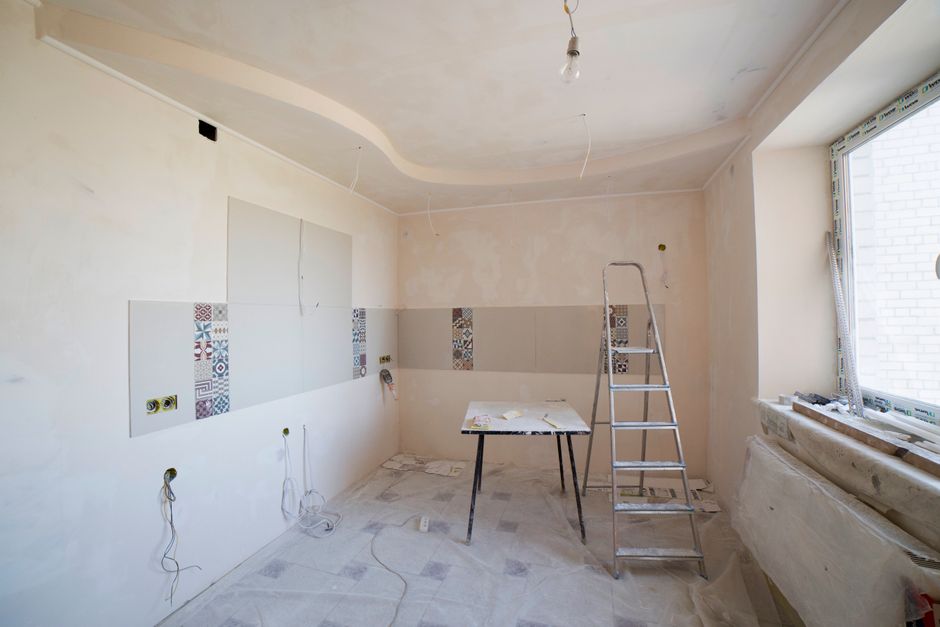 Ongoing interior remodeling work