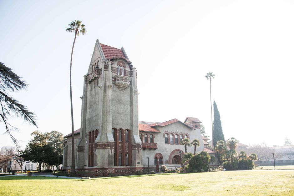 California Bible Christian College campus and grounds in the sunshine