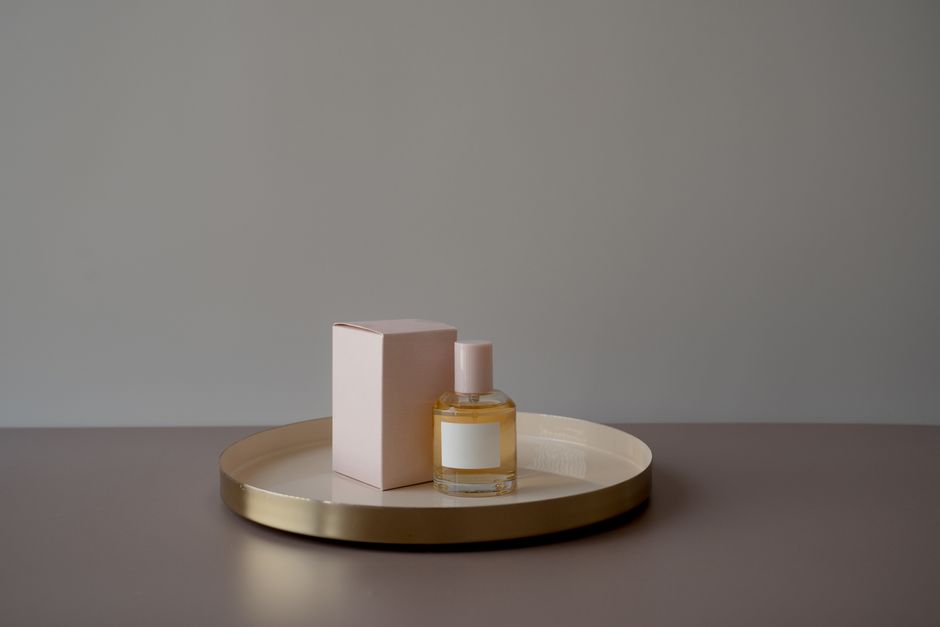 A set of unisex perfume bottles in minimalist style.