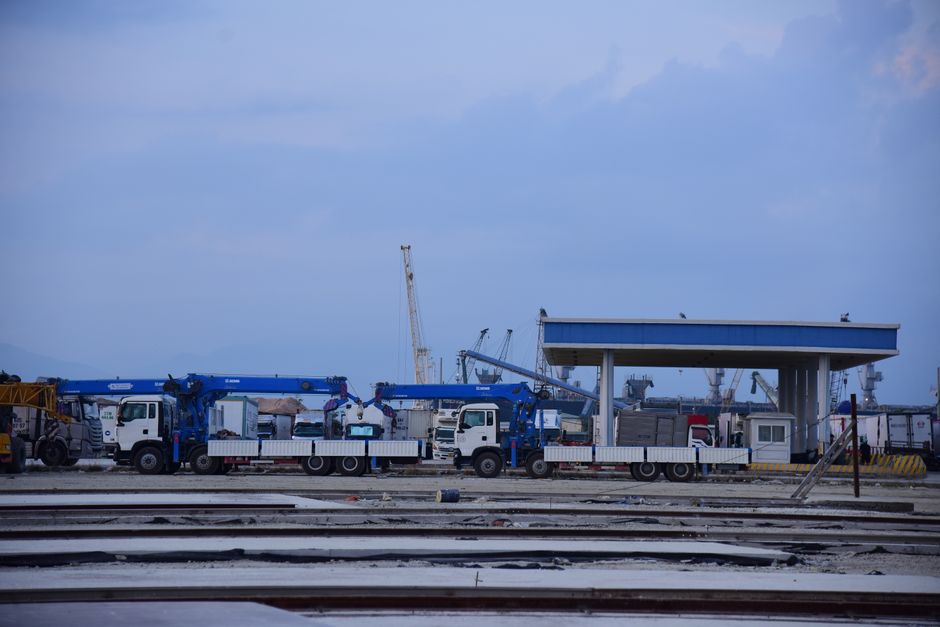 Logistics coordination office at transportation company