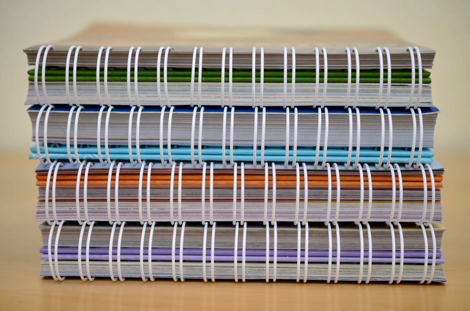 Spiral-bound book and professionally finished printed documents