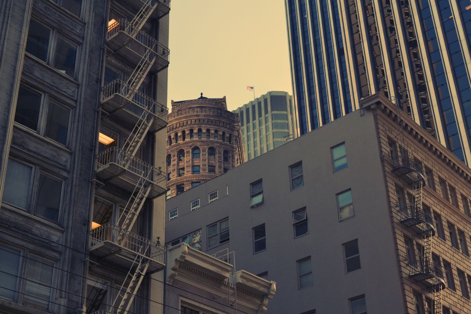 Downtown San Francisco office building exterior