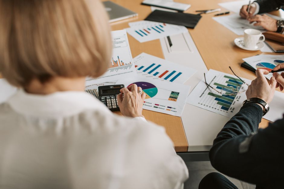 Illustrative stock photo of a financial planning meeting