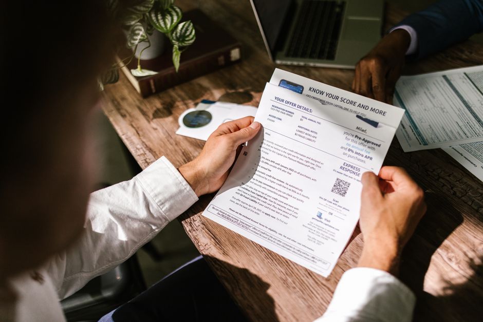 Individual investor reviewing municipal bond statements