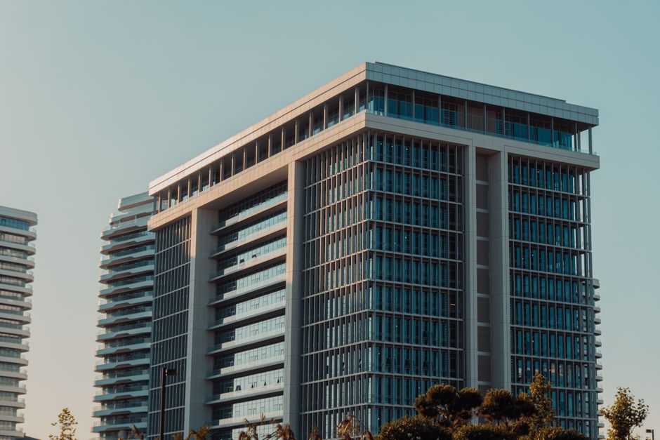 Modern commercial real estate property