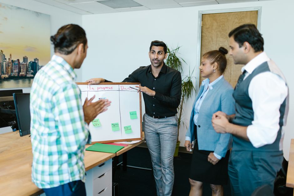 Team leading business transformation and project management