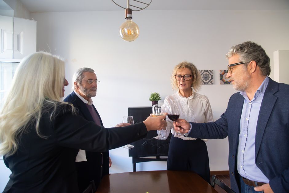 Wine acquisition and business merger meeting
