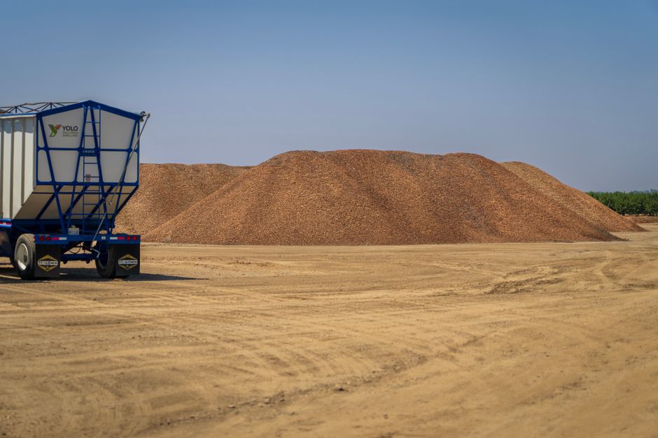 Bulk gravel and sand being transported by truck