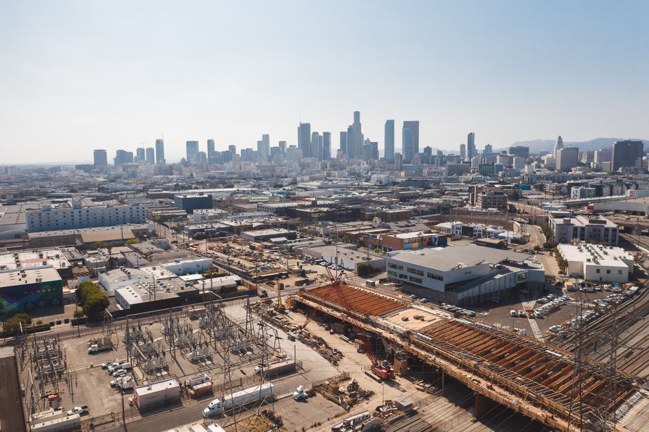 Modern multifamily building under construction in Los Angeles
