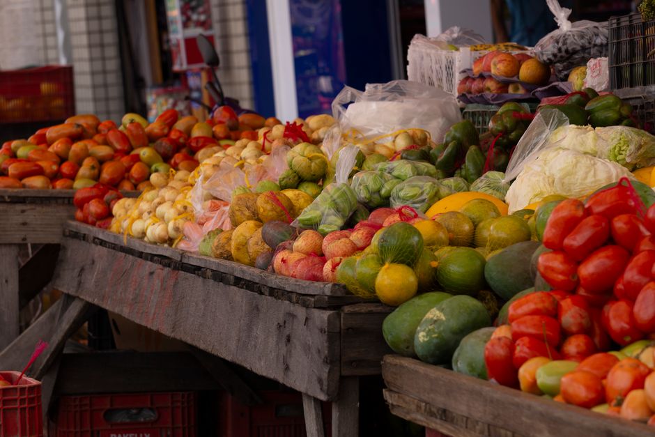 Free fresh produce vouchers at a community market