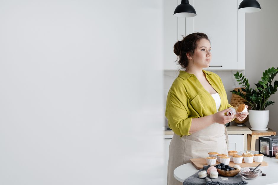 Modern food product development in test kitchen