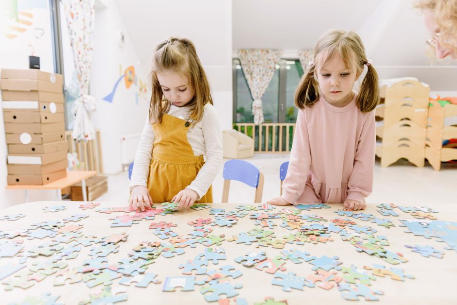 Children working together in a flexible learning environment
