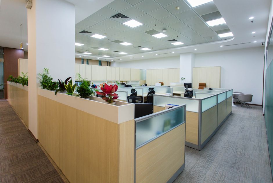 Modern commercial office space interior