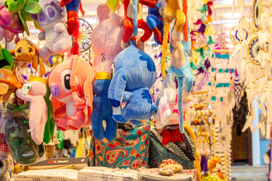Colorful plush toys for children