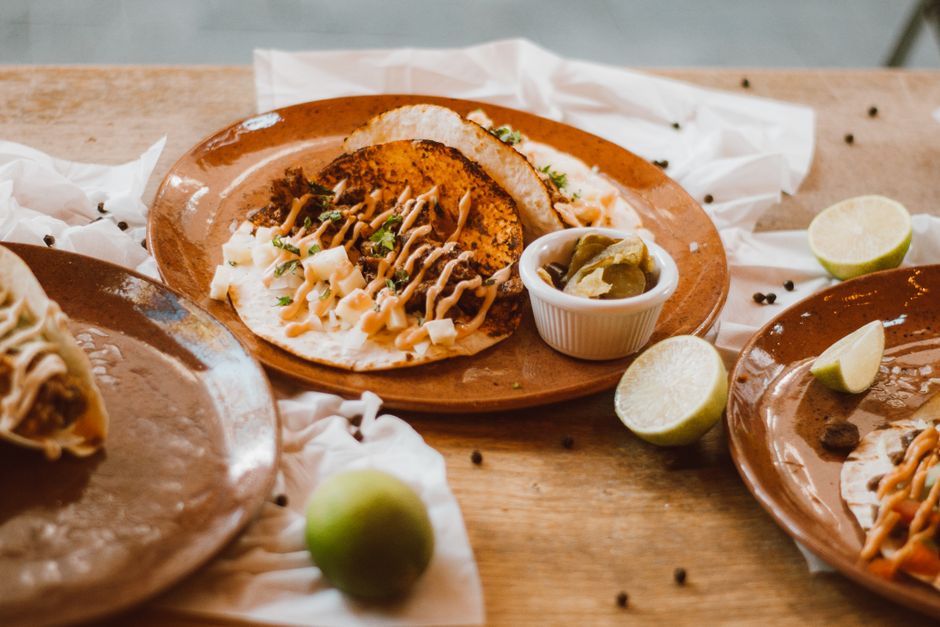 Traditional Mexican entree served in a restaurant
