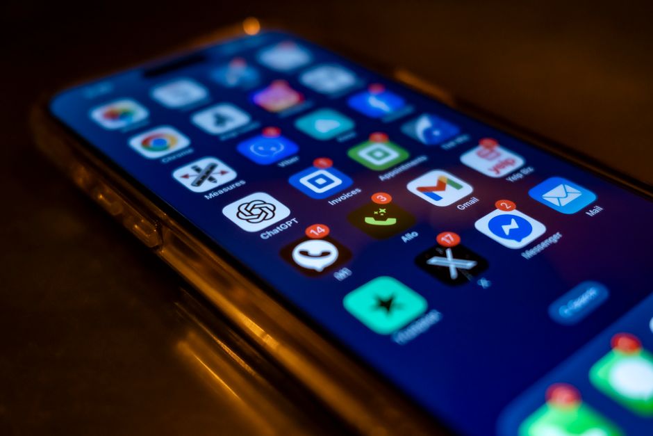 User interacting with a messaging app interface