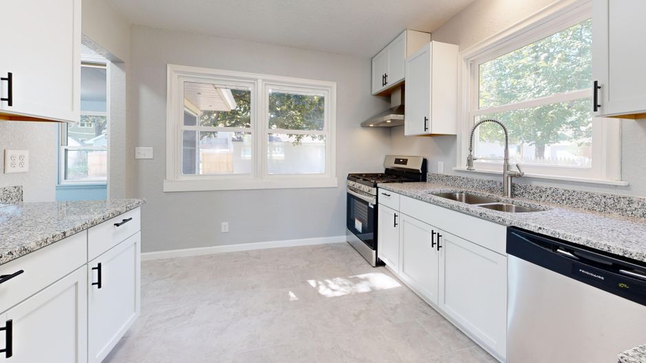 Remodeled modern residential kitchen