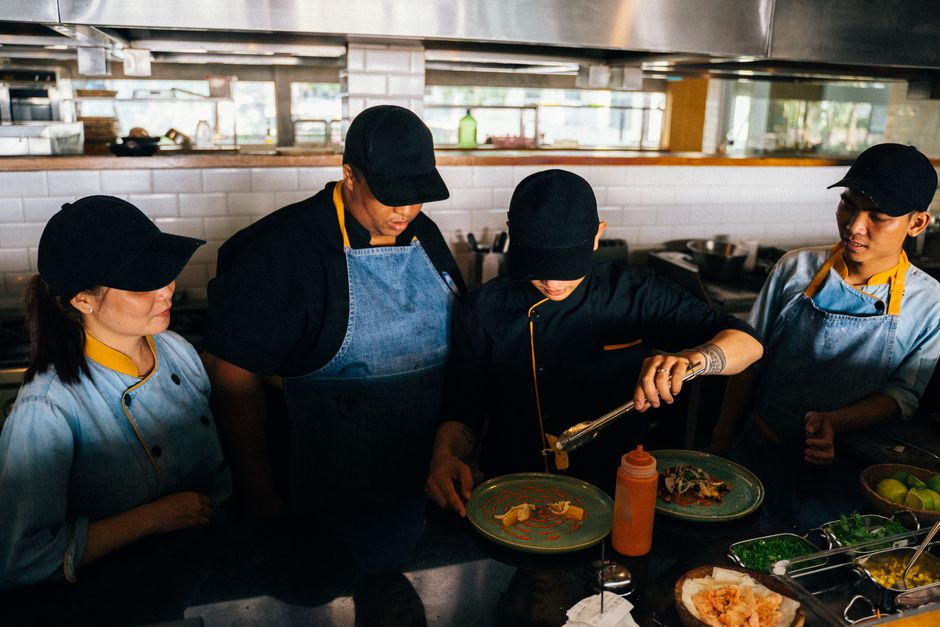 Passion Foods culinary team collaborating in kitchen