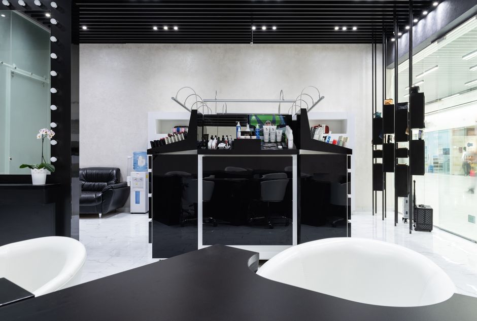 Interior of a modern beauty salon