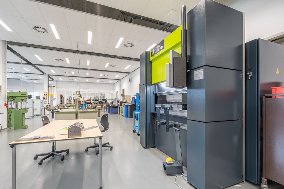 Interior of a high precision CNC manufacturing facility