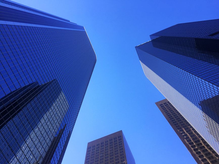 Modern commercial building exterior in California