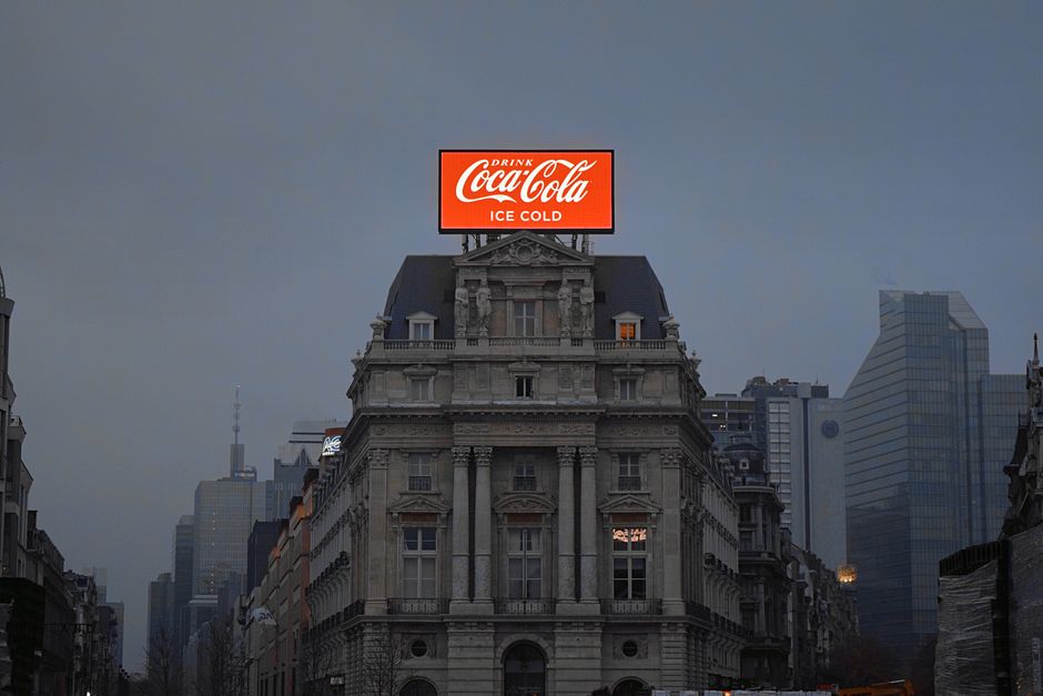 Urban billboard promoting a public service announcement