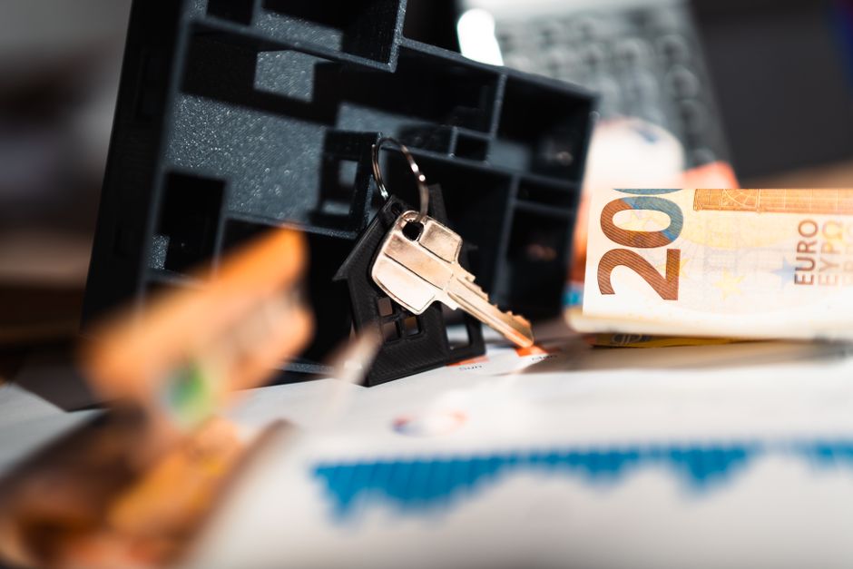 Business people analyzing real estate investments