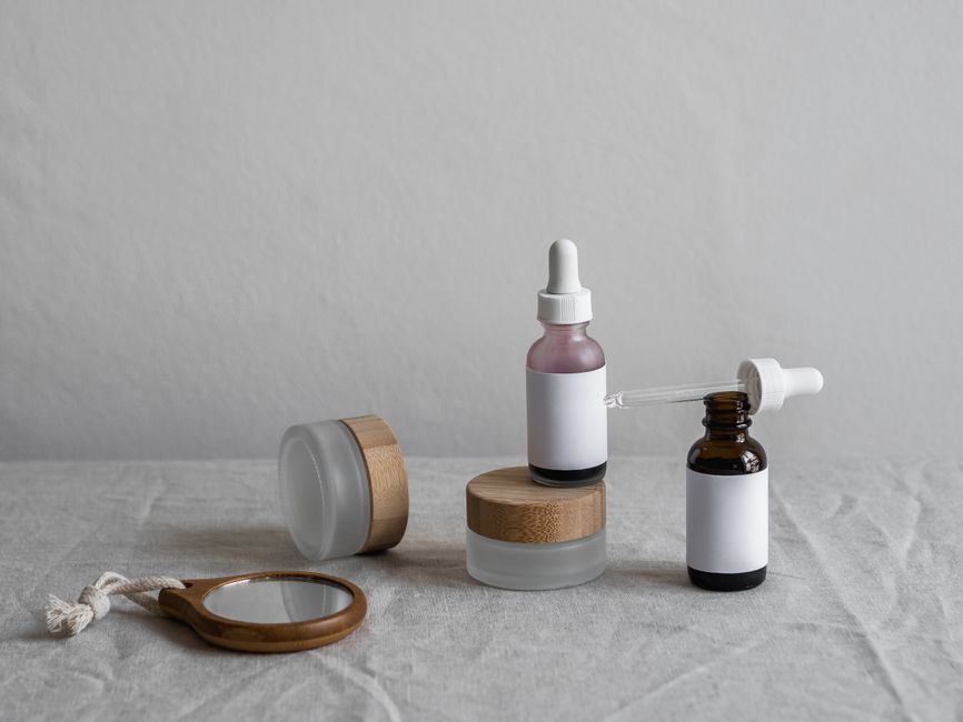 Illustrative stock photo of an anti-aging face serum, suitable for facial skincare