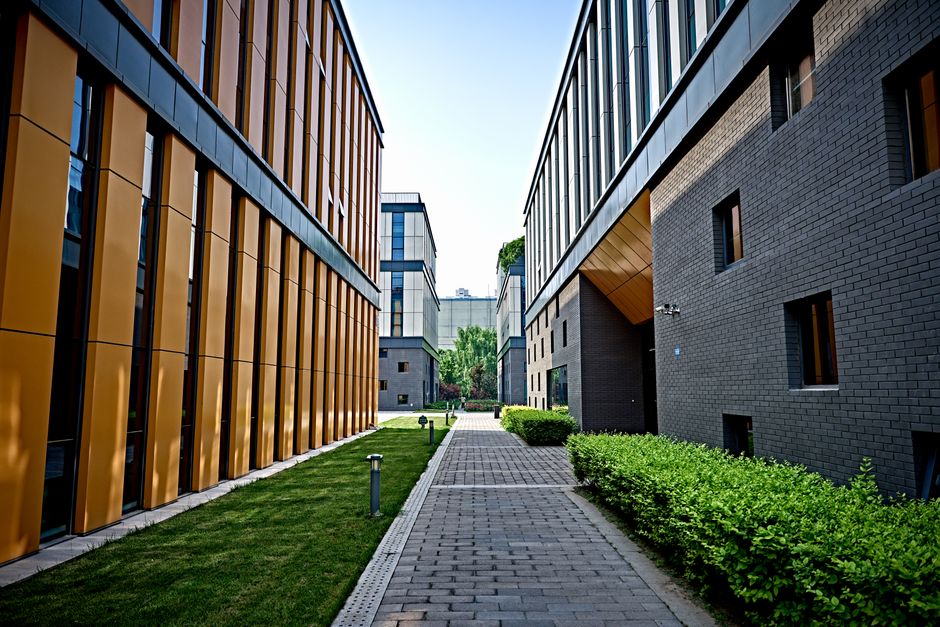 Mixed-use commercial development featuring retail and residential spaces
