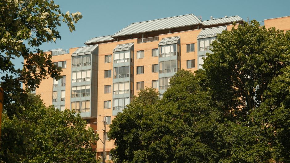Transitional apartment building with supportive services