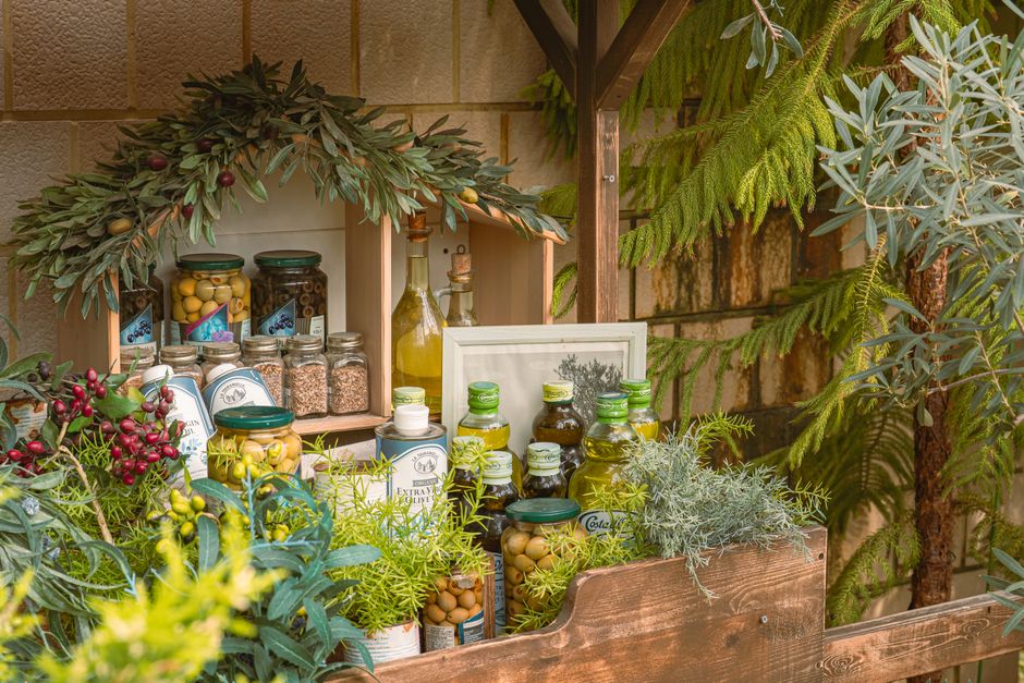 Bottles of extra virgin olive oil from international regions