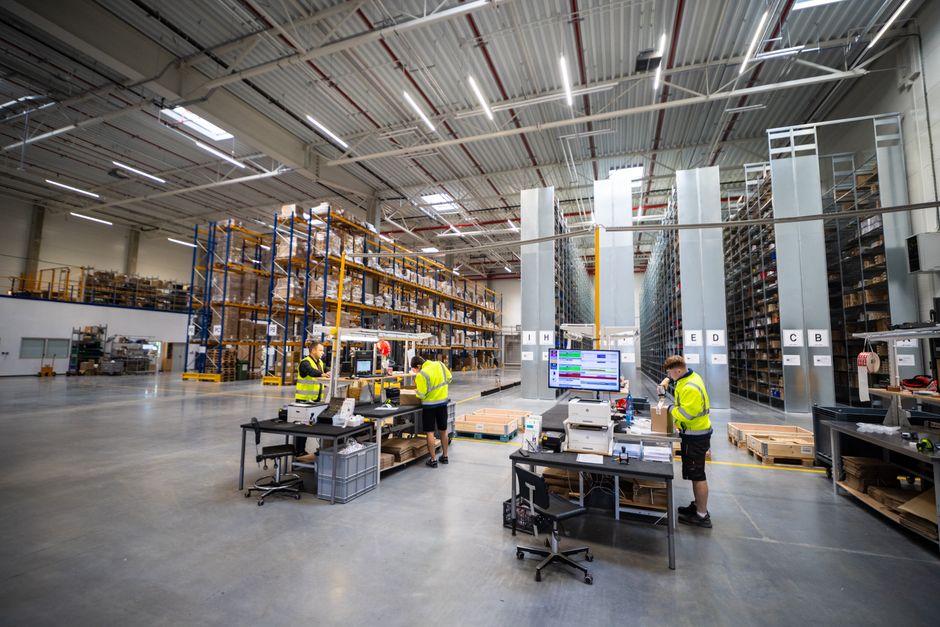 Automated logistics operations with technology interfaces