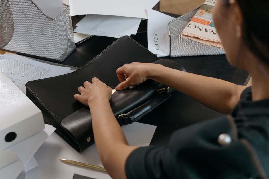 Illustrative photograph of a business briefcase
