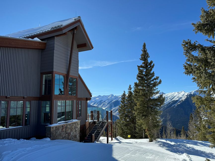 Mountain chalet in the Rocky Mountains